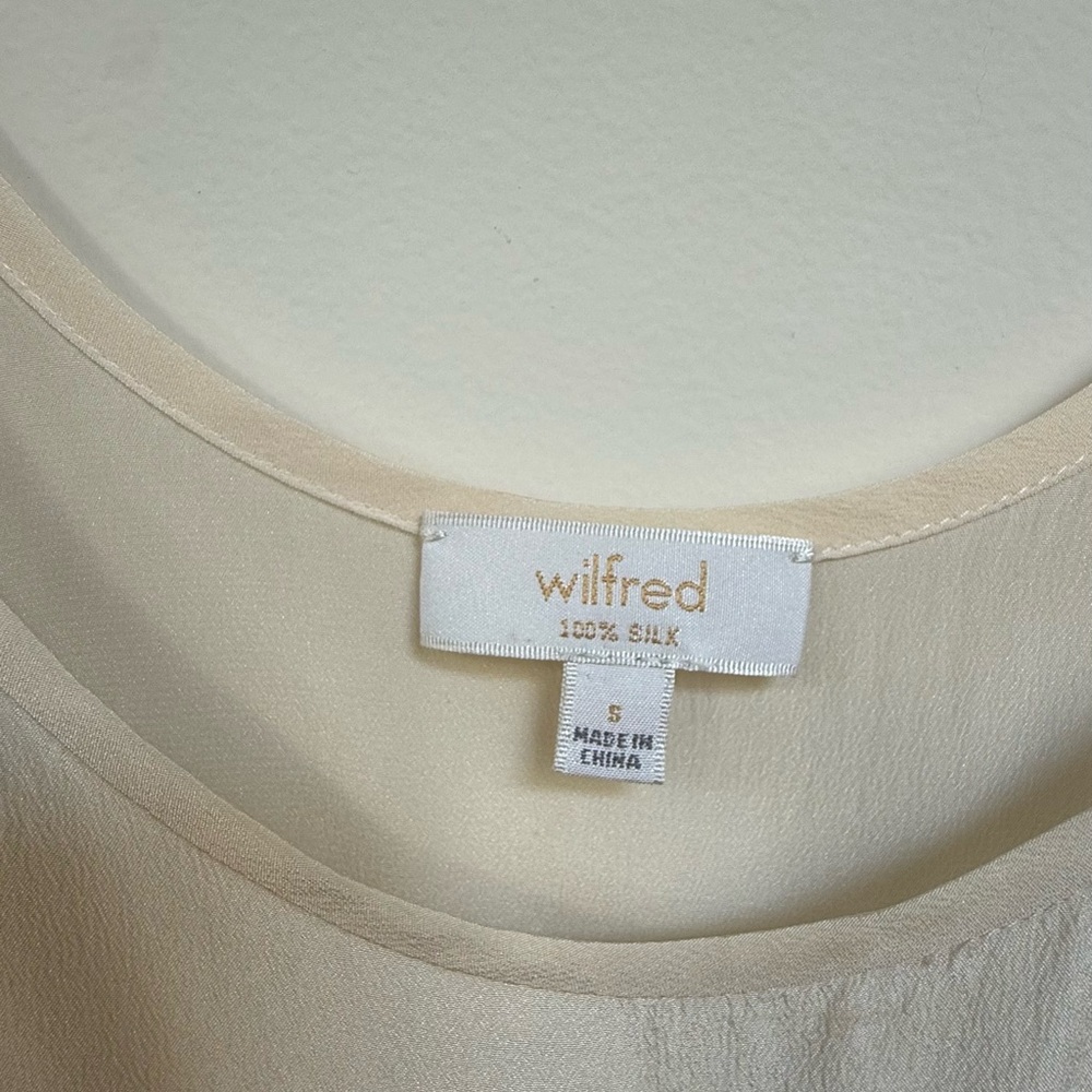 Wilfred 100% Silk Slip Dress